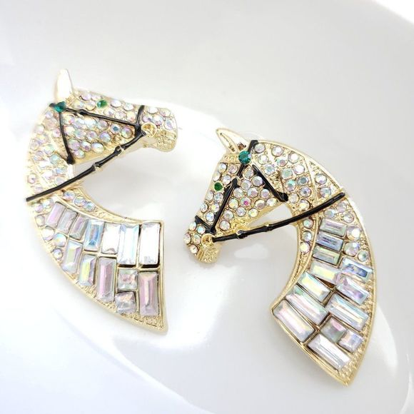 Free People Diamond Horse Earrings - Picture 2 of 9